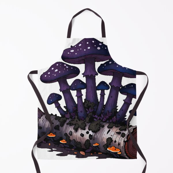 Item preview, Dark Mushroom Cluster on Log designed and sold by IllumeInk.