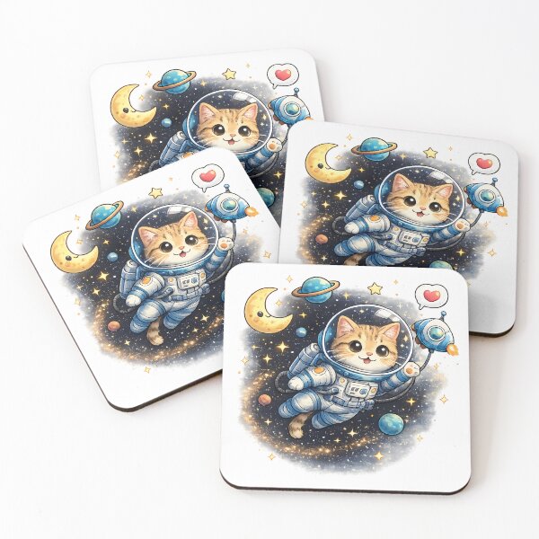Item preview, Cute Astronaut Cat Space Adventure designed and sold by Unica_designs.