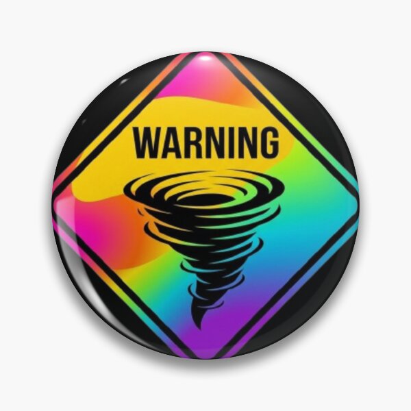 Item preview, Tornado Warning Severe Storm Alert Vibrant Gradient Emergency Safety Sign designed and sold by ProjectNoah.