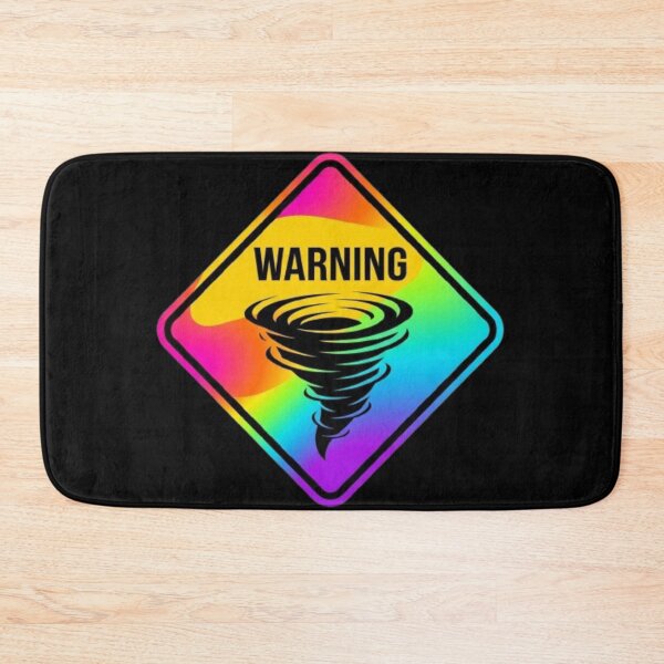 Item preview, Tornado Warning Severe Storm Alert Vibrant Gradient Emergency Safety Sign designed and sold by ProjectNoah.