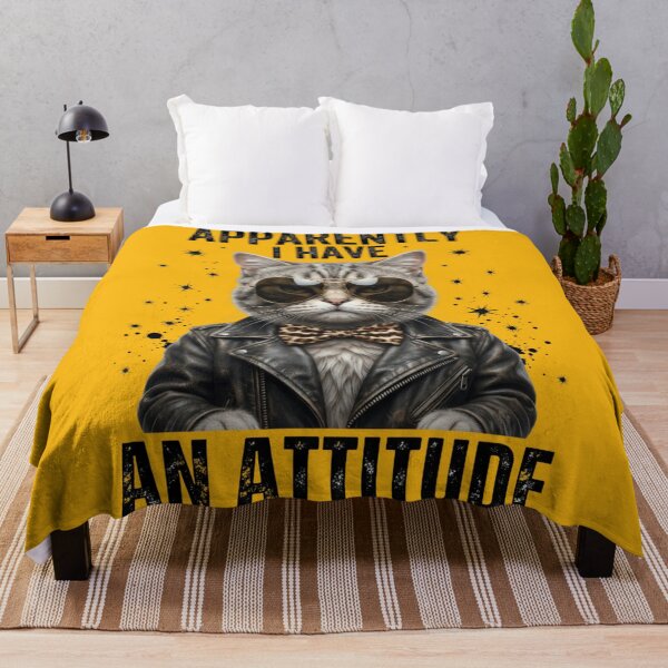 Item preview, Apparently I Have an Attitude Funny Grumpy Cat designed and sold by yanderedev.