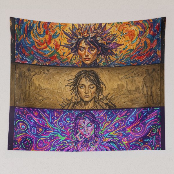 Item preview, 3 layered art , vintage and psychedelic designed and sold by FrancoAsh.