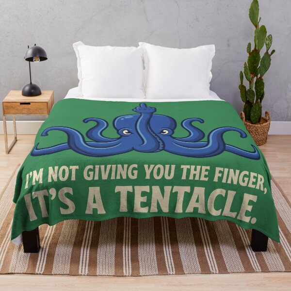 Item preview, It's A Tentacle Not The Finger - Funny Rude Octopus designed and sold by Amir Faysal.