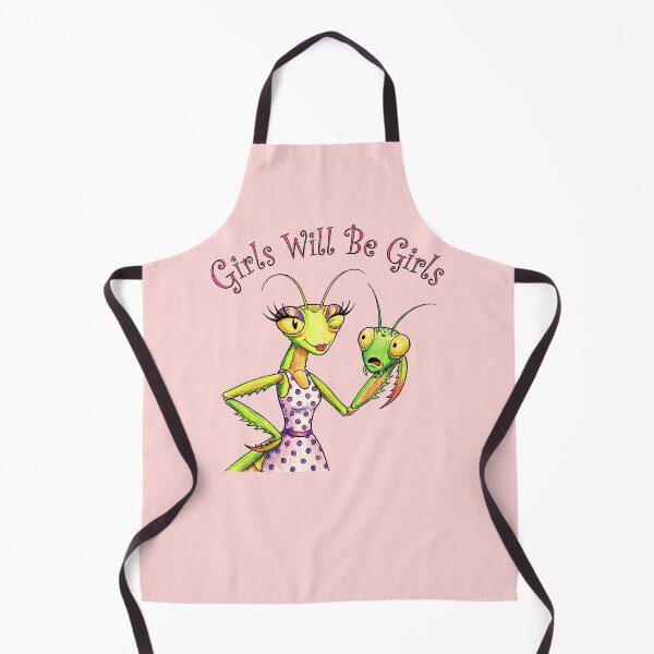 Item preview, Girls Will Be Girls-Humorous Praying Mantis designed and sold by ThreadRiotTees.