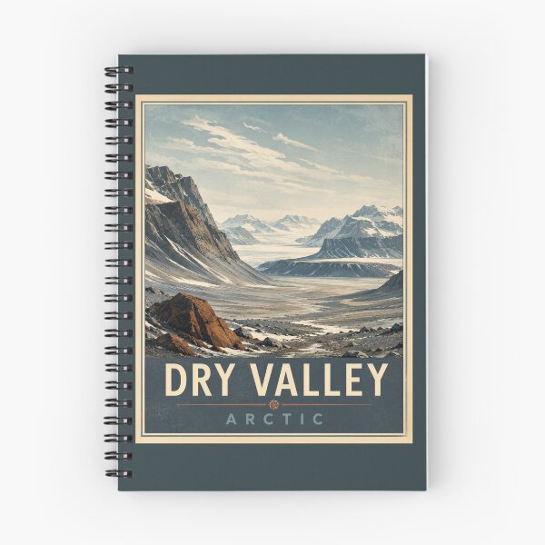 Item preview, Arctic Dry Valleys Vintage Travel Poster | Mid Century Modern Arctic Wall Art Print designed and sold by Eclipse 3699.