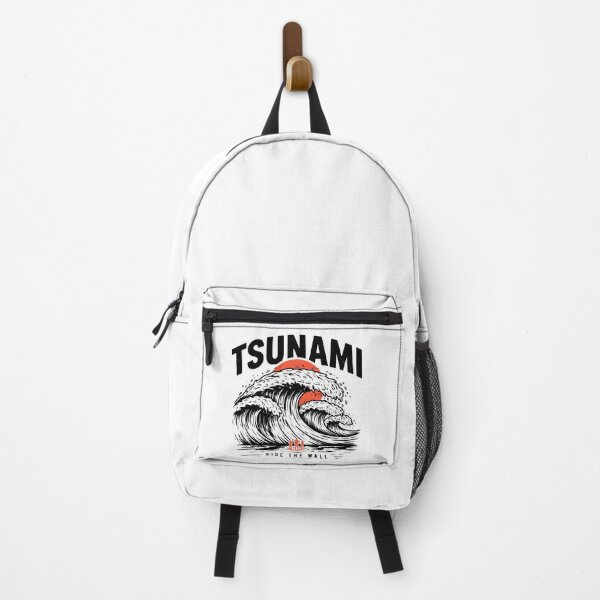Item preview, Tsunami Ride The Wall Vintage Surfing Wave Graphic designed and sold by velorea.