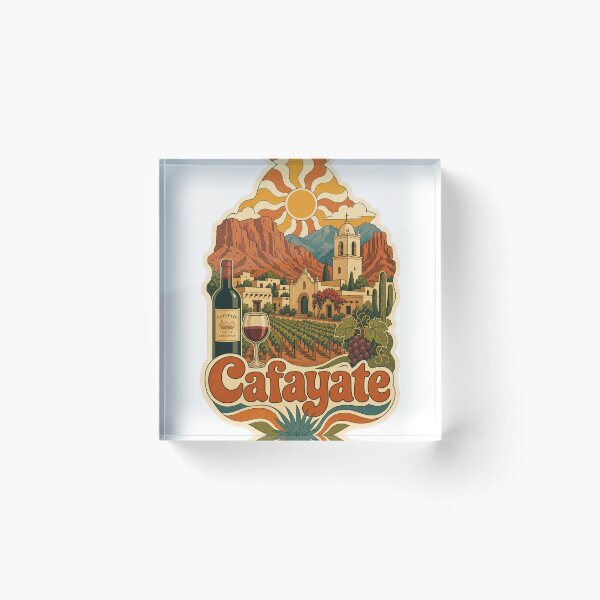 Item preview, Cafayate Argentina Travel Souvenir - Retro Illustration designed and sold by VisualArtsOasis.