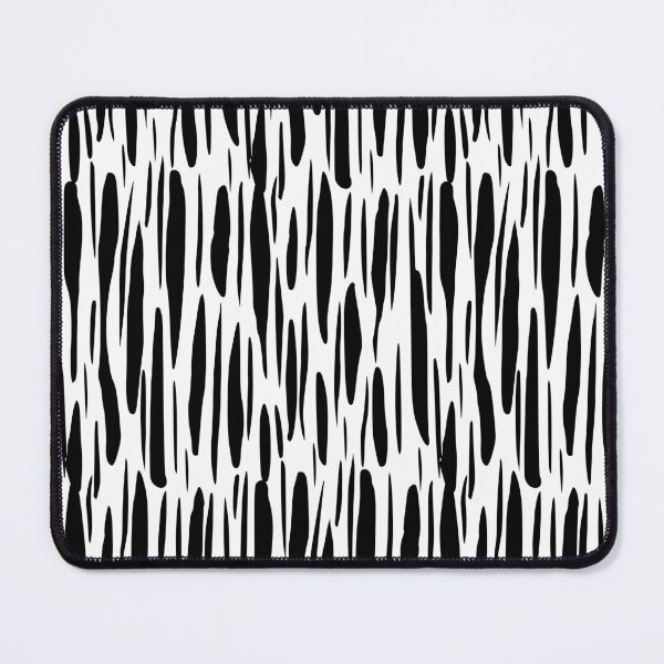 Item preview, Black and White Abstract Brushstroke Pattern Illustration designed and sold by BetweenForms.