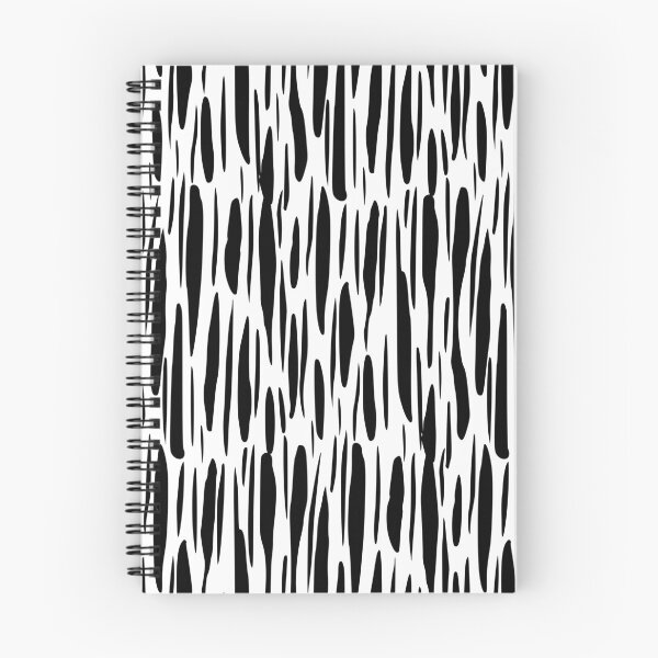 Item preview, Black and White Abstract Brushstroke Pattern Illustration designed and sold by BetweenForms.