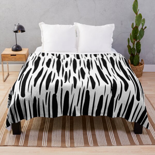 Item preview, Black and White Abstract Brushstroke Pattern Illustration designed and sold by BetweenForms.