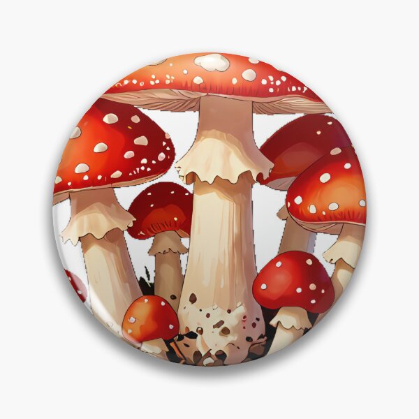 Item preview, Amanita Fly Agaric Cluster designed and sold by IllumeInk.