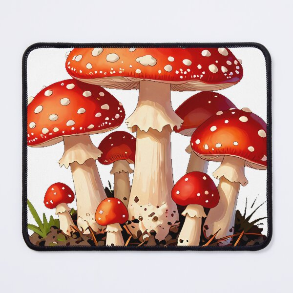 Item preview, Amanita Fly Agaric Cluster designed and sold by IllumeInk.