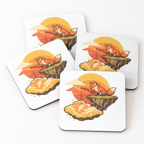 Item preview, Fox Fishing Above the Clouds designed and sold by Unica_designs.