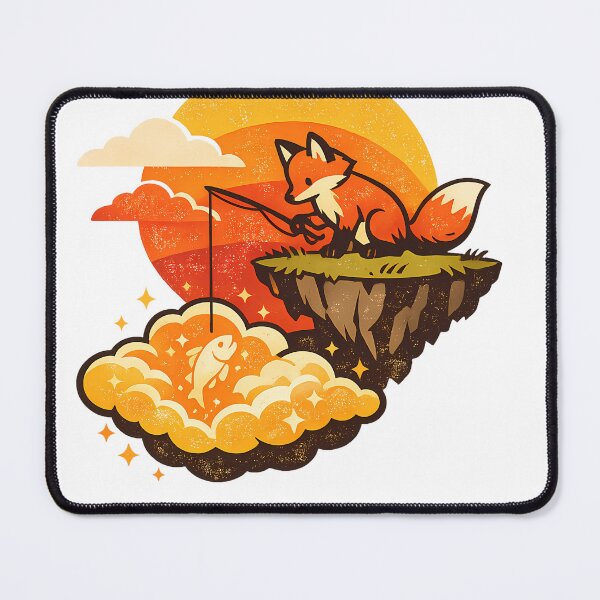 Item preview, Fox Fishing Above the Clouds designed and sold by Unica_designs.