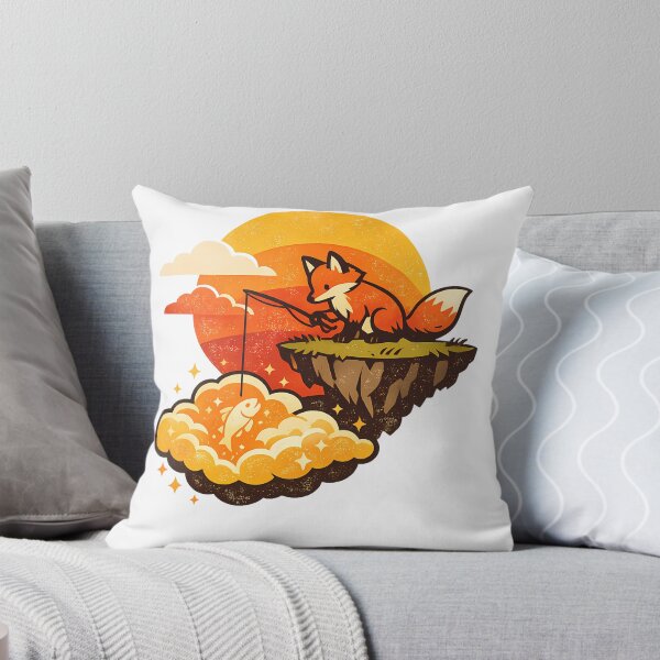 Item preview, Fox Fishing Above the Clouds designed and sold by Unica_designs.