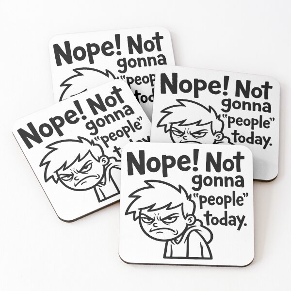 Item preview, Grumpy Antisocial Boy-Nope Not Gonna People Today designed and sold by ThreadRiotTees.