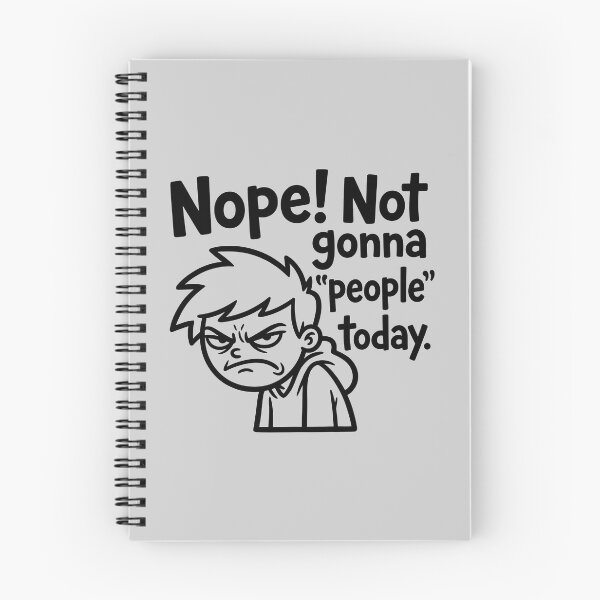 Item preview, Grumpy Antisocial Boy-Nope Not Gonna People Today designed and sold by ThreadRiotTees.