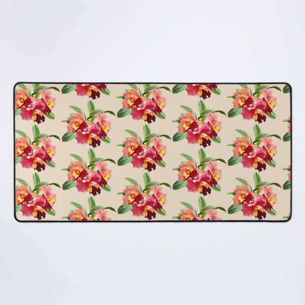 Item preview, Peach and Crimson Cattleya Orchids designed and sold by Susan Savad.
