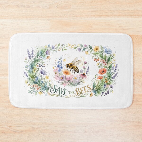 Item preview, Save The Bees Floral designed and sold by Wildflower-Whim.