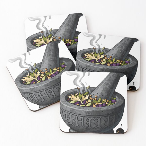 Item preview, Gothic Herb Mortar and Pestle designed and sold by IllumeInk.