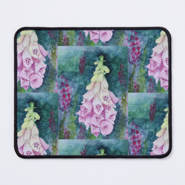 Item preview, Pink foxglove digitalis watercolour art painting designed and sold by esvb.