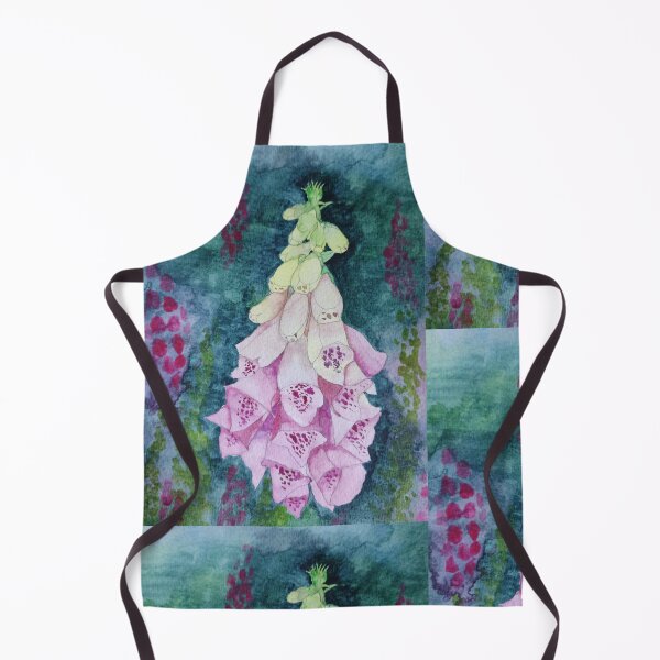 Item preview, Pink foxglove digitalis watercolour art painting designed and sold by esvb.