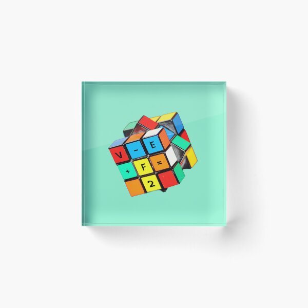 Item preview, Euler's Polyhedron Formula Rubik's Cube — Math & Science Art designed and sold by CreativeArtistL.