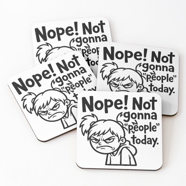 Item preview, Grumpy Antisocial Girl-Nope Not Gonna People Today designed and sold by ThreadRiotTees.