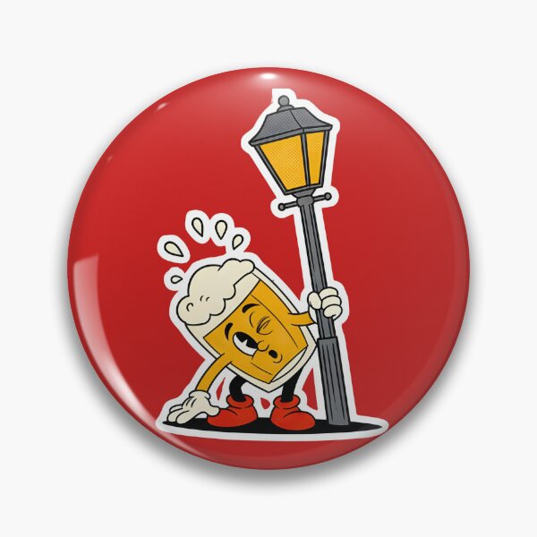Item preview, A FUNNY GLASS OF BEER ATTACHED TO A LIGHT POST designed and sold by infinitearte.