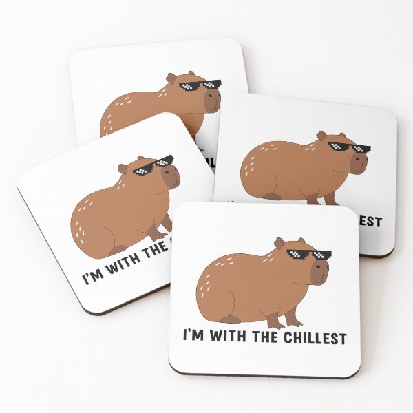 Item preview, Capybara Pixel Sunglasses - Chillest Animal designed and sold by Amir Faysal.