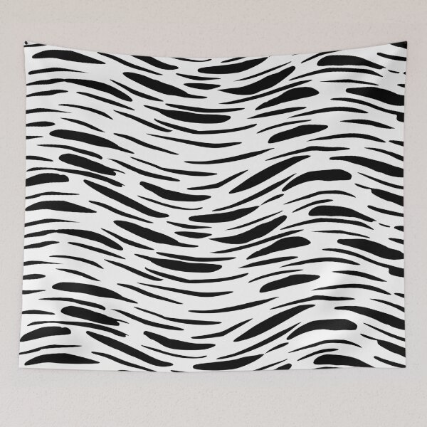 Item preview, Black and White Abstract Brushstroke Pattern Illustration designed and sold by BetweenForms.
