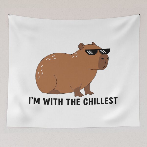 Item preview, Capybara Pixel Sunglasses - Chillest Animal designed and sold by Amir Faysal.