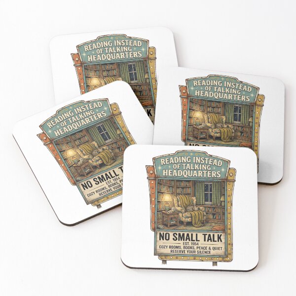 Item preview, Reading Instead of Talking Headquarters Vintage Motel Sign designed and sold by urbinet.