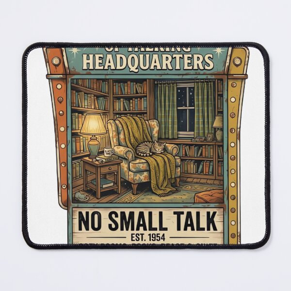 Item preview, Reading Instead of Talking Headquarters Vintage Motel Sign designed and sold by urbinet.