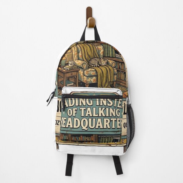 Item preview, Reading Instead of Talking Headquarters Vintage Motel Sign designed and sold by urbinet.