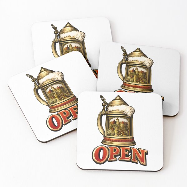 Item preview, GERMAN BEER MUG WITH OPEN WRITING designed and sold by infinitearte.