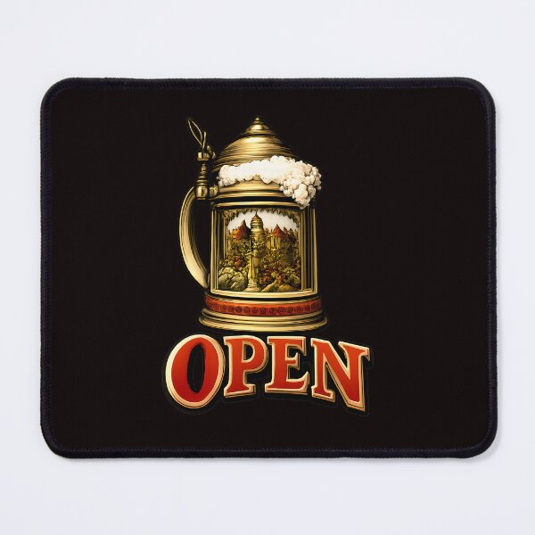 Item preview, GERMAN BEER MUG WITH OPEN WRITING designed and sold by infinitearte.