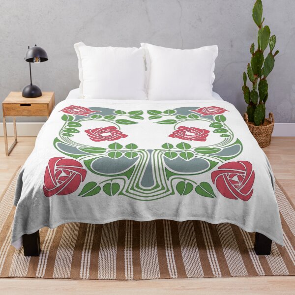 Item preview, Art Nouveau Glasgow Rose Floral Motif designed and sold by interdesigner.