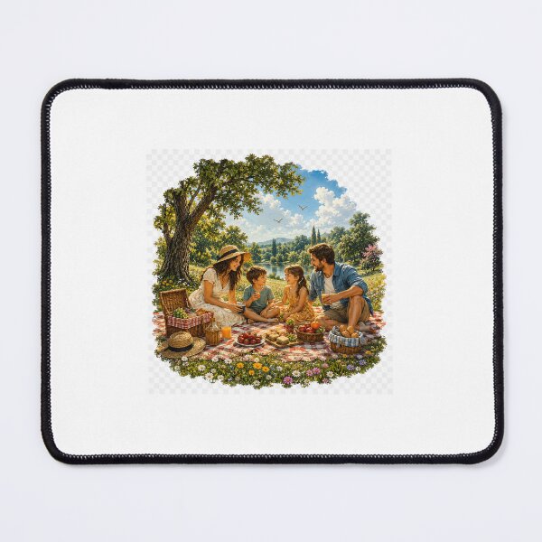 Item preview, Happy Family Picnic Nature Adventure Design designed and sold by NestDesigns01.