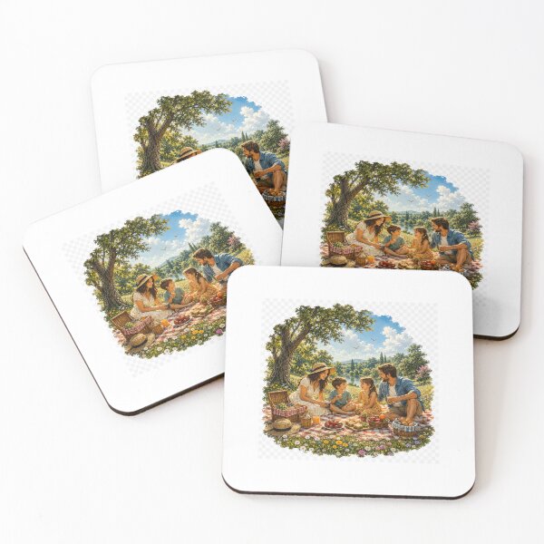 Item preview, Happy Family Picnic Nature Adventure Design designed and sold by NestDesigns01.