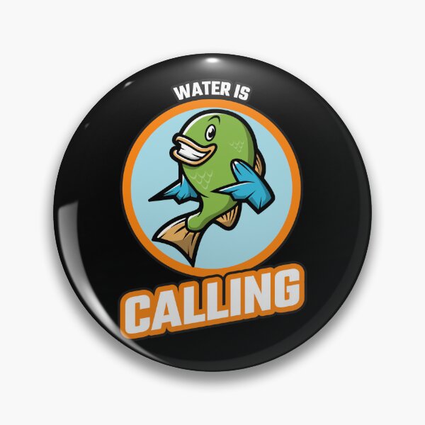 Item preview, Water Is Calling Fishing Addict designed and sold by SquatchPrintsCo.