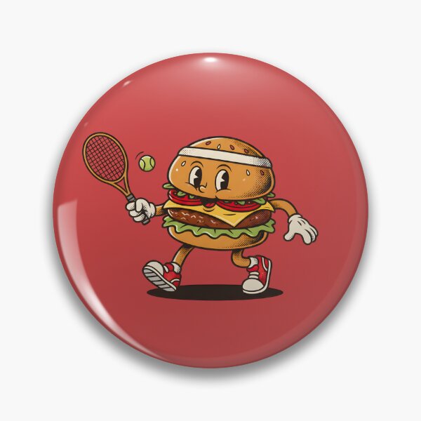 Artikelvorschau, EIN VINTAGE-HAMBURGER SPIELT TENNIS entworfen und verkauft von infinitearte.