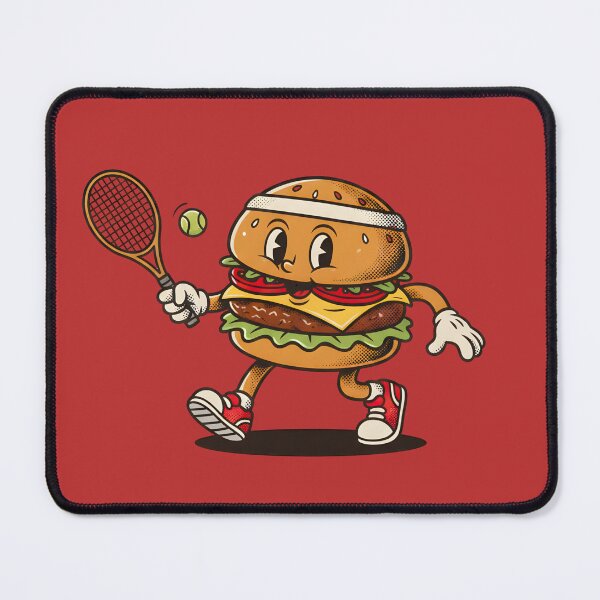 Item preview, A VINTAGE HAMBURGER PLAYS TENNIS designed and sold by infinitearte.