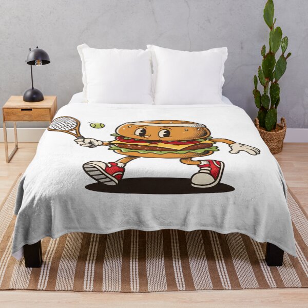 Item preview, A VINTAGE HAMBURGER PLAYS TENNIS designed and sold by infinitearte.