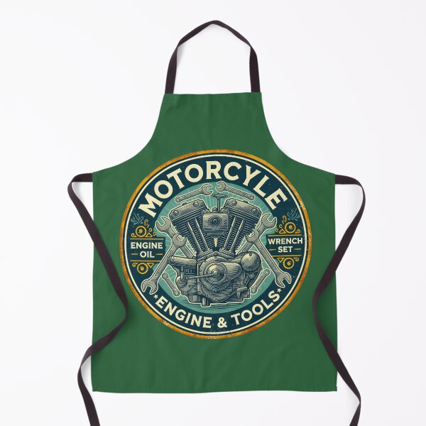Item preview, AN OLD ROUND TIN SIGN WITH MOTOR AND WRENCHES designed and sold by infinitearte.