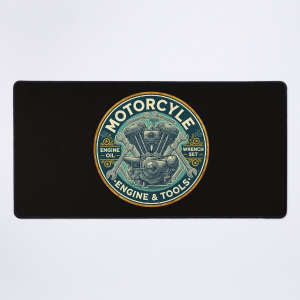 Item preview, AN OLD ROUND TIN SIGN WITH MOTOR AND WRENCHES designed and sold by infinitearte.