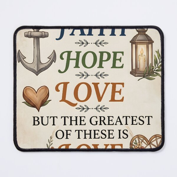 Item preview, 1 Corinthians 13:13 Faith Hope Love Scripture Art designed and sold by ArtByJerryR.
