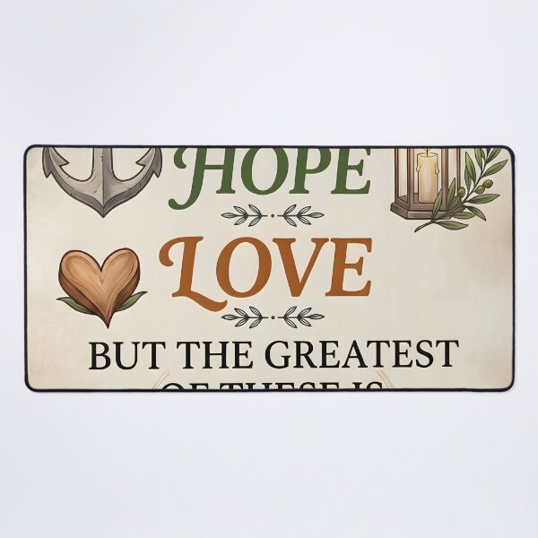 Item preview, 1 Corinthians 13:13 Faith Hope Love Scripture Art designed and sold by ArtByJerryR.