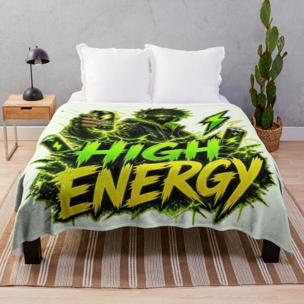 Item preview, HIGH ENERGY Gaming Sticker | Neon Cyber Gamer Streetwear Design designed and sold by Stylestickers55.