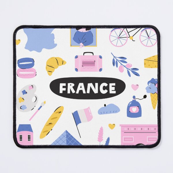 Item preview, Cute French Culture Sticker Pack | Pastel France Landmarks Pattern Art designed and sold by RiderSpoon.